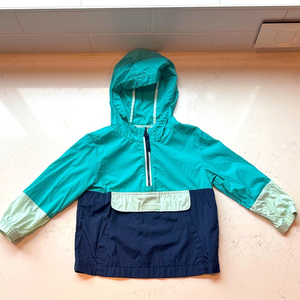 Cat & Jack Teal and Navy Windbreaker